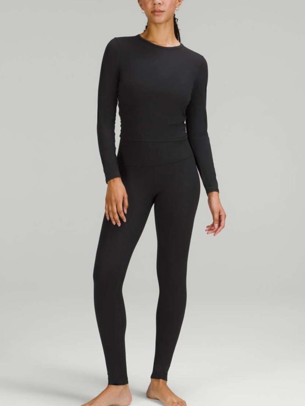 Lululemon Align Ribbed High-Rise Pant 28" Black Leggings Size 8